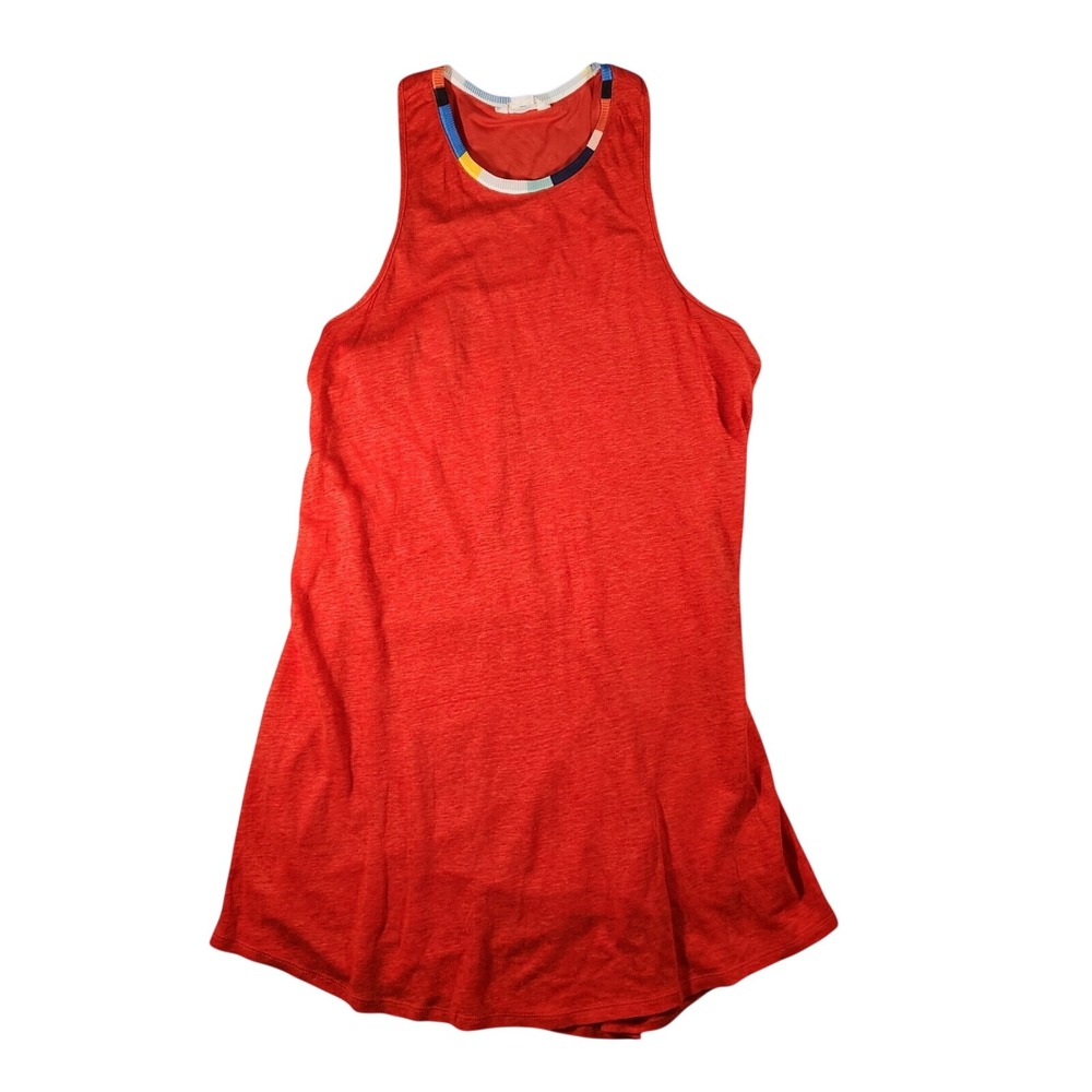 Splendid x Margherita Red Racerback Ciao Bella Tank Dress Striped‎ Sleeveless L